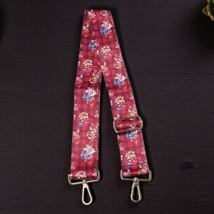 Large floral bag strap